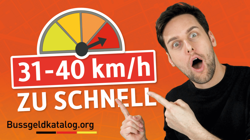 Was passiert, wenn Sie mehr als 31 km/h zu schnell fahren?