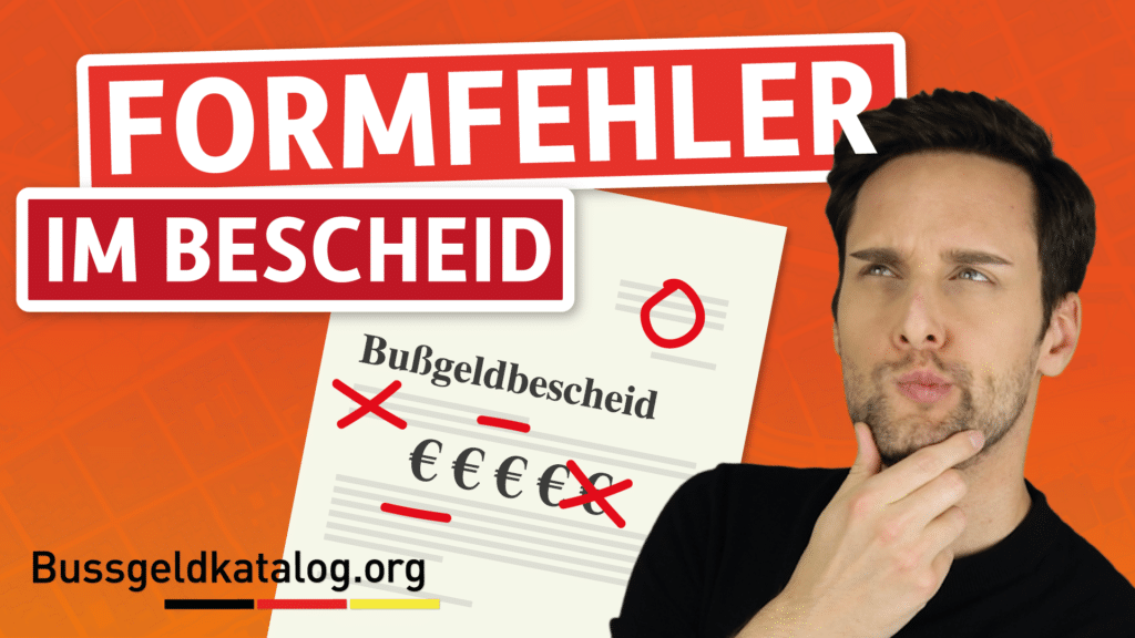 In diesem Video erfahren Sie alles zu Formfehlern im Bußgeldbescheid, durch die ein Einspruch erfolgreich sein kann.